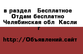  в раздел : Бесплатное » Отдам бесплатно . Челябинская обл.,Касли г.